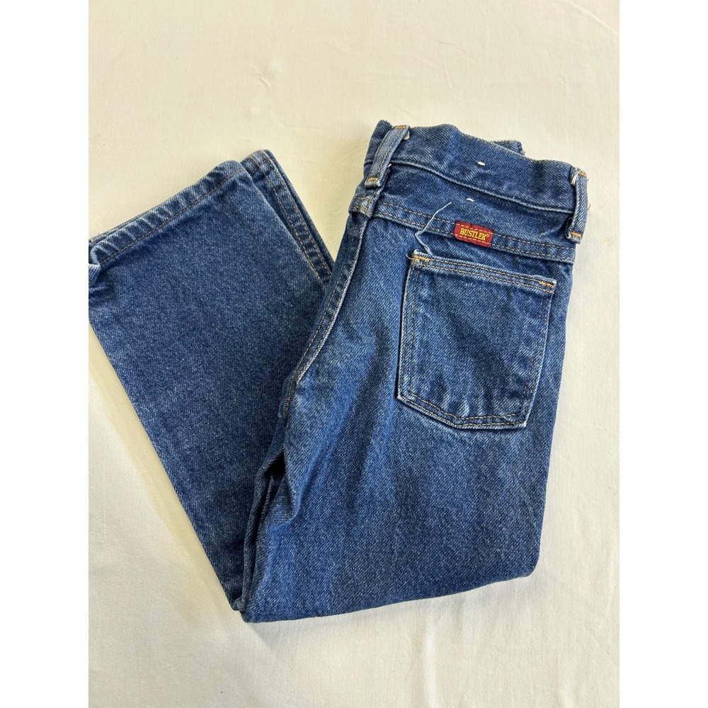 Vintage Rustler Kids Regular Fit Denim Jeans Blue Size 5 Regular 8431-010